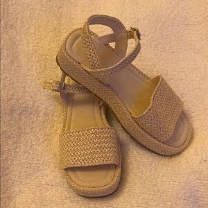 Zara Kids Beige Woven Sandals
